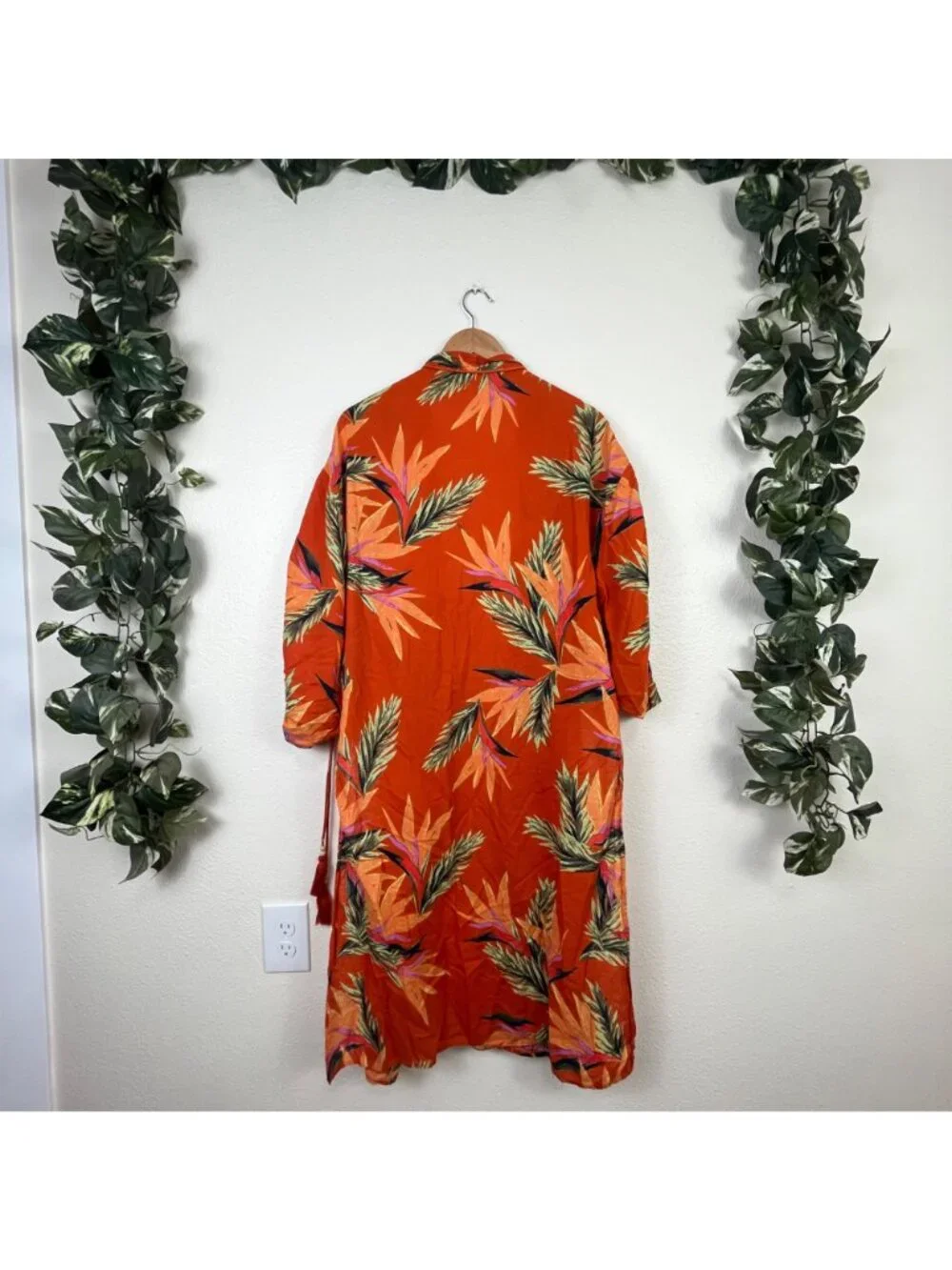 Free People Intimately Read My Palm Kimono Terracotta Women’s Size M